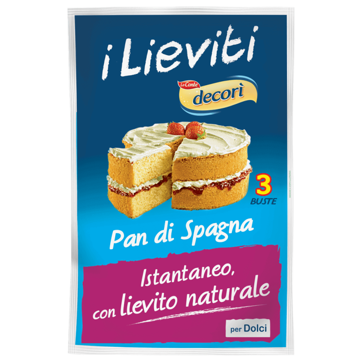 Decorì Lievito per Biscotti Ammoniaca, Senza Glutine, con vaniglia  naturale, ideale per Pasticceria Secca, Confezione da 24 g (3 bustine da 8  g)