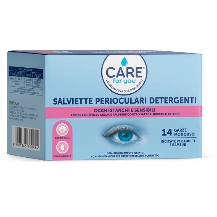 Salviette Perioculari Detergenti Care for You 14 Monouso
