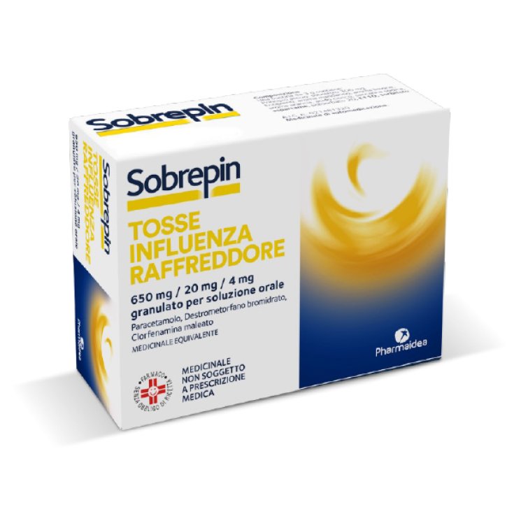 Sobrepin Tosse Influenza Raffreddore 640mg+20mg+4mg Pharmaidea 10 Buste