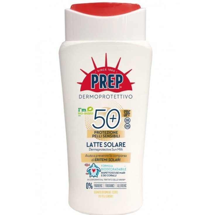 Latte Solare Dermoprotettivo Spf50+ Pelli Sensibili Prep 200ml