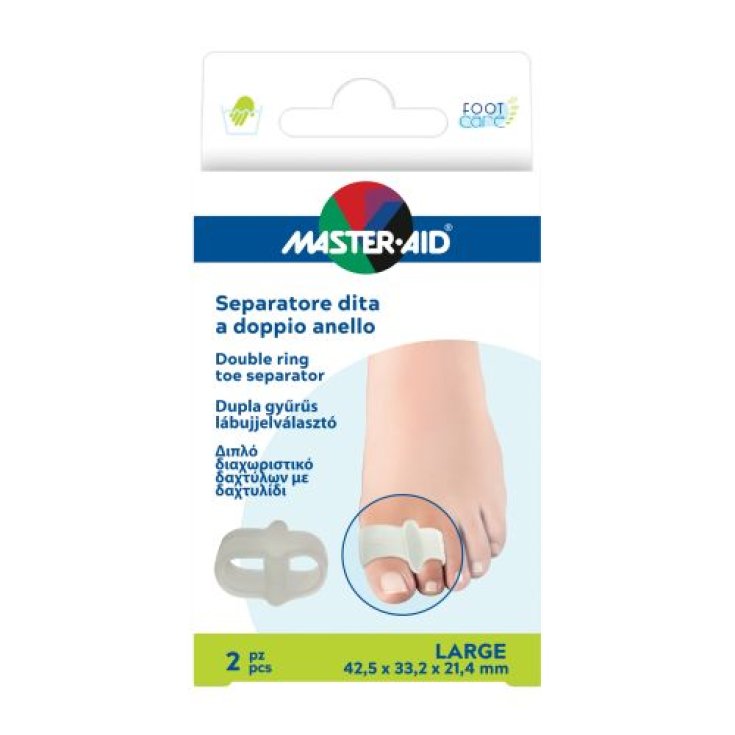 Separatore Dita A Doppio Anello L Master-Aid 2 Pezzi