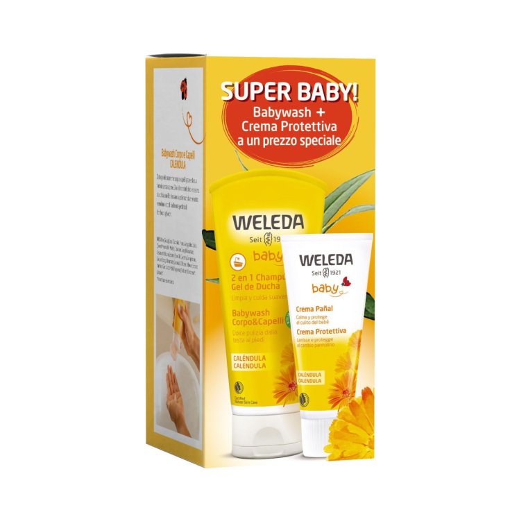 Super Baby! BAby Wash + Crema Protettiva Weleda