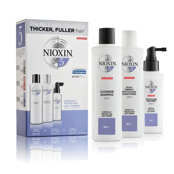 Nioxin System 5 Chemically Treated Hair Light Thinning Kit 300ml