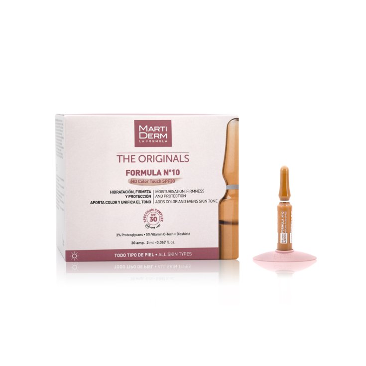 The Originals Formula N&ordm;10 HD Color Touch SPF30 Martiderm 30 Fiale