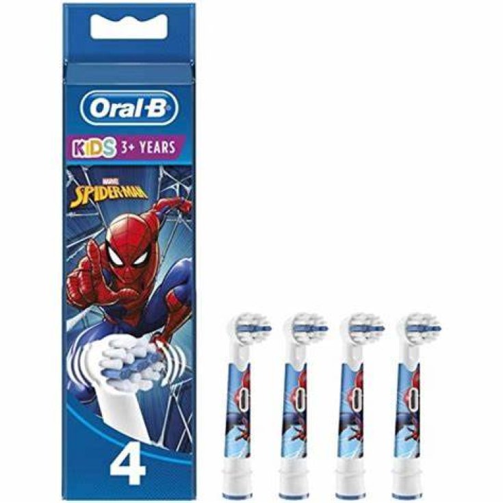 Oral-B Power Refill Spiderman Braun 4 Pezzi