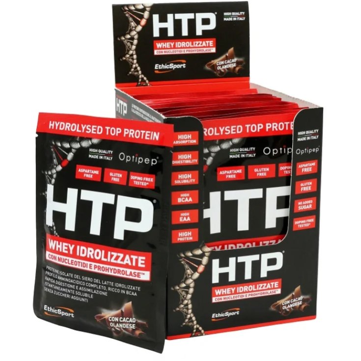 HTP® Hydrolysed Top Protein - Cacao - EthicSport Box 12 buste 30g