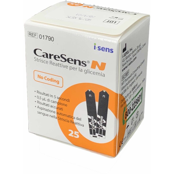 Caresens® N Glicemia 25 Strisce