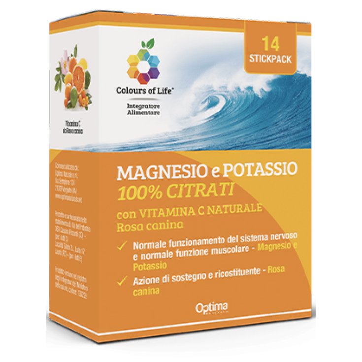 Colours Of Life® Magnesio Potassio Vitamina C Optima 14 Stick