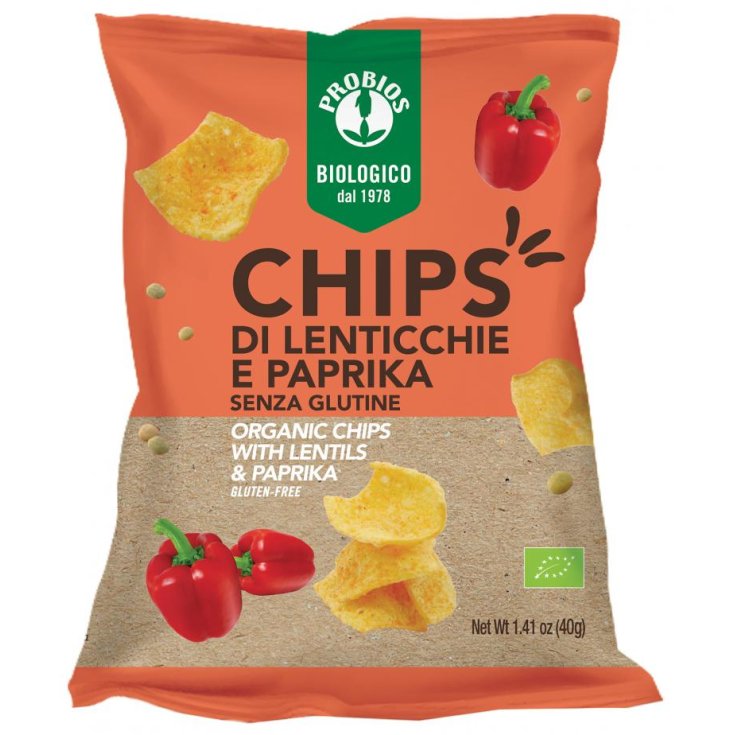 Chips Di Lenticchie E Paprika Probios 40g