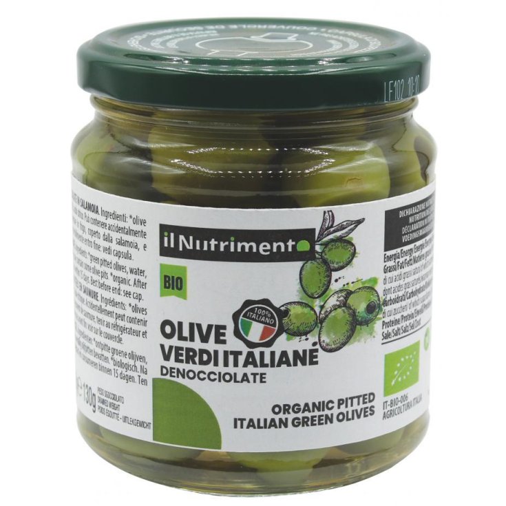 Olive Verdi Italiane Denocciolate Il Nutrimento Bio 280g