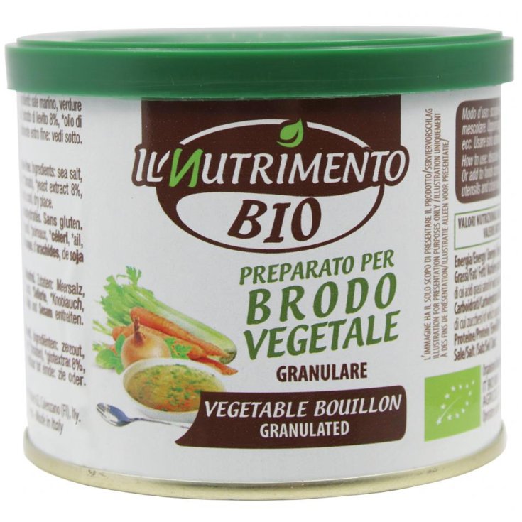 Alce Nero - Organic Vegetable Bouillon Powder - Brodo Vegetale Granulare  (120 gr - 4.23 Oz)