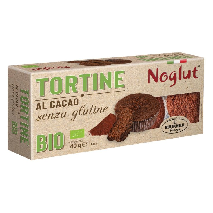 Noglut Tortine Al Cacao Rustichelli 40g