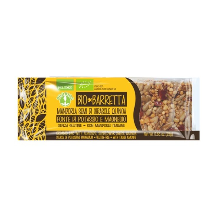 Bio Barretta Mandorla Semi Di Girasole Quinoa Probios 25g