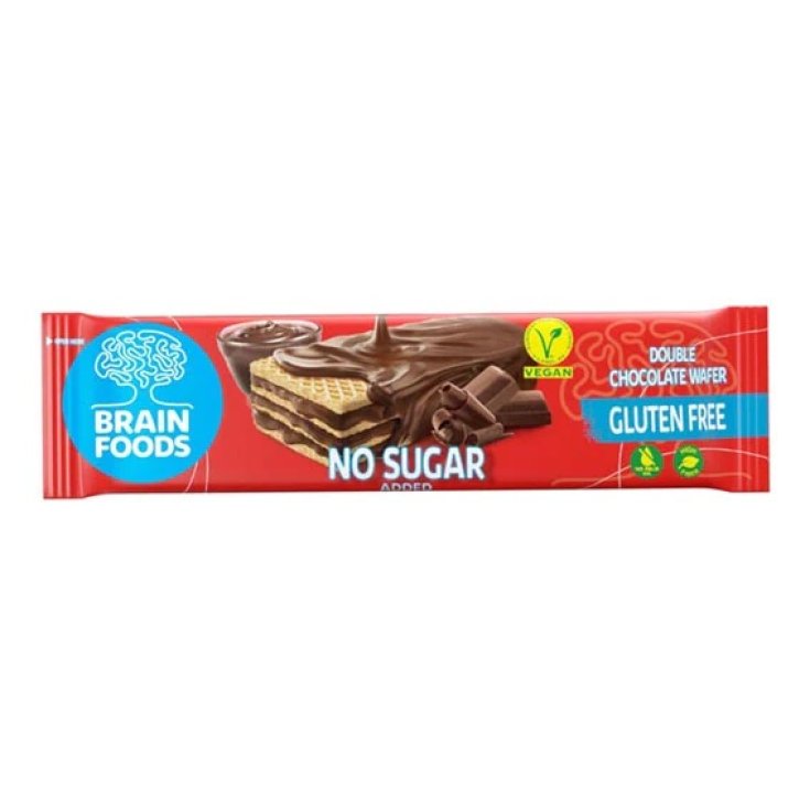 Wafer Doppio Cioccolato Brain Foods 40g