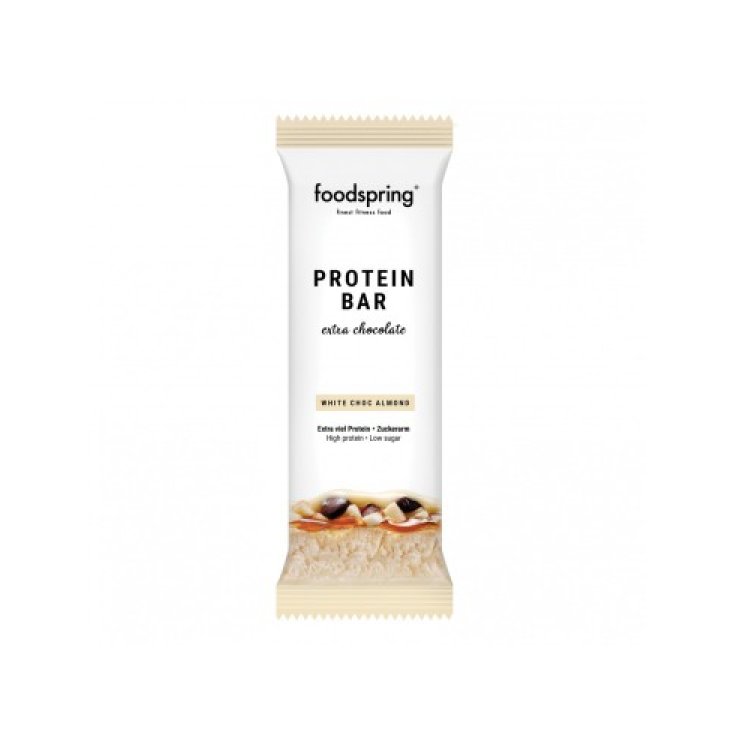 Protein Bar Extra Chocolate Bianco E Mandorle Foodspring 65g