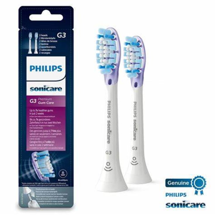 Testine Gum Care G3 Philips Sonicare 2 Pezzi