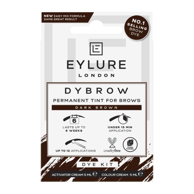 Dybrow Dark Brown Marrone Scuro Eylure London 12 Applicazioni