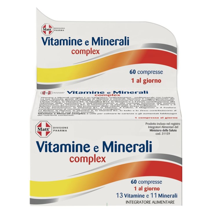Matt® Pharma Vitamine e Minerali complex A&D 60 Compresse