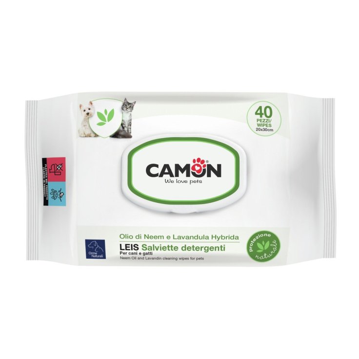 Salviette Detergenti con Olio di Neem e Lavandula Hybrida - Salviette