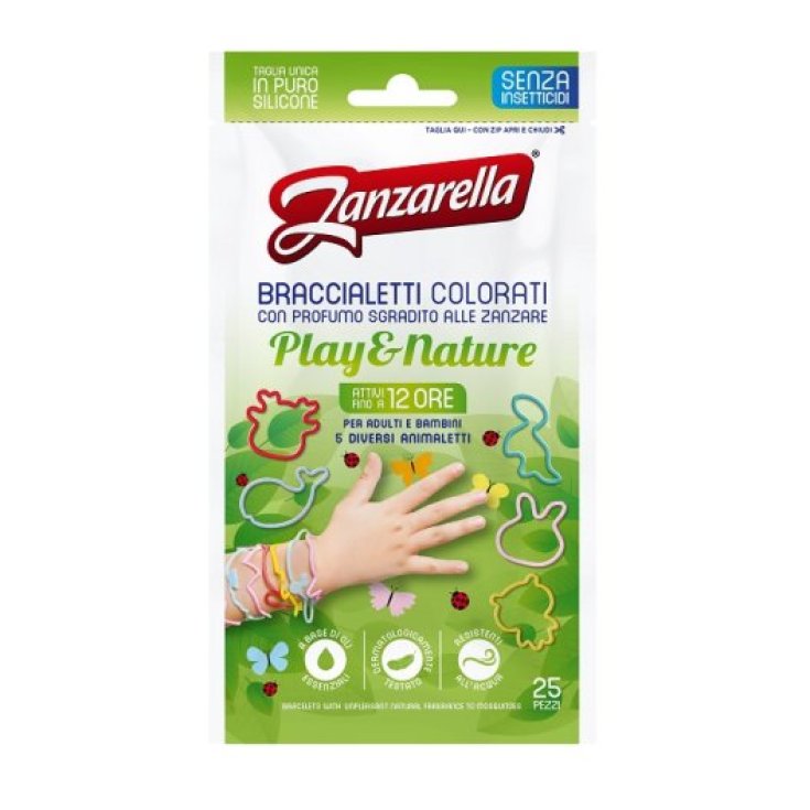 Zanzarella® Braccialetti Colorati Play&Nature 25 Pezzi