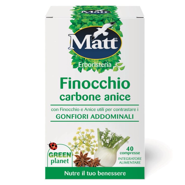 Matt® Erboristeria Finocchio Carbone Anice A&D 40 Compresse