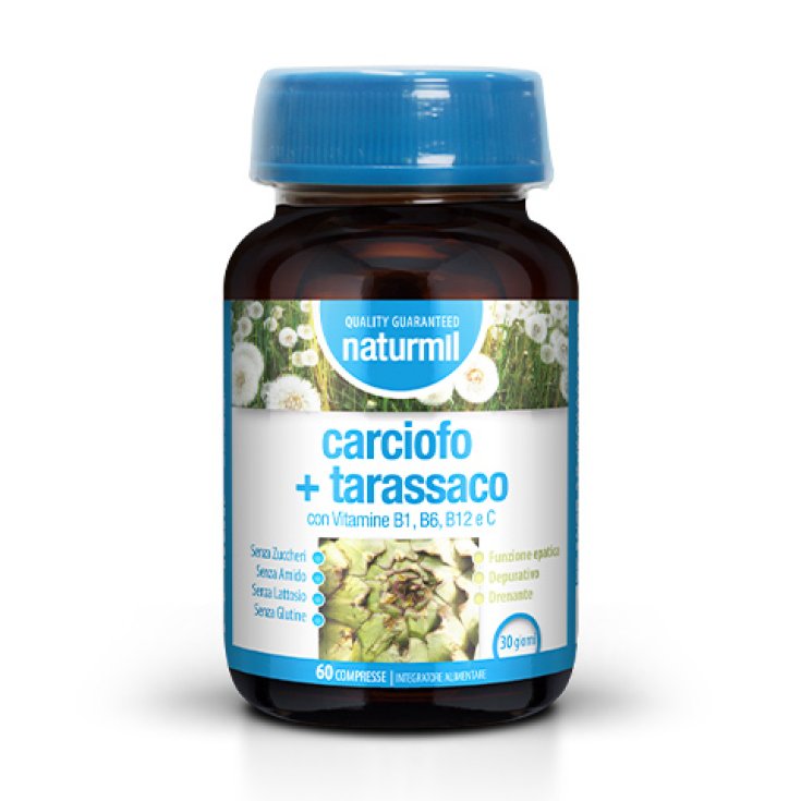 Naturmil Carciofo + Tarassaco Dietmed 60 Compresse