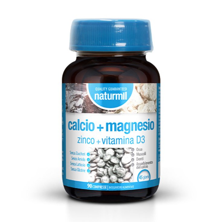Naturmil Calcio + Magnesio + Zinco + Vitamina D3 Dietmed 90 Compresse