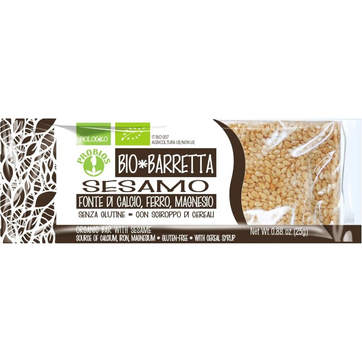 Bio Barretta Sesamo Decorticato Probios 25g