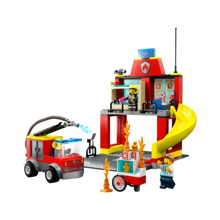 Caserma pompieri e autopompa Lego - Farmacia Loreto