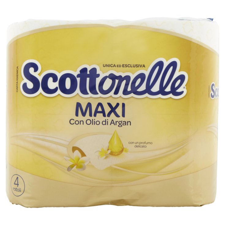 Scottonelle Maxi Carta Igienica con Olio di Argan 4 Rotoli