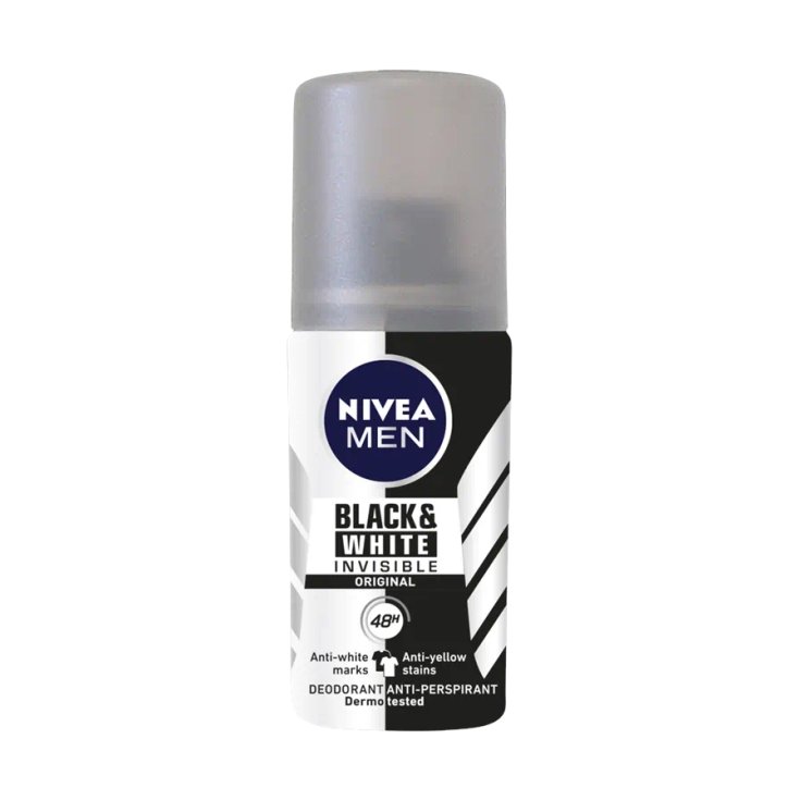Men Black & White Invisible Spray Mini Nivea 35ml 