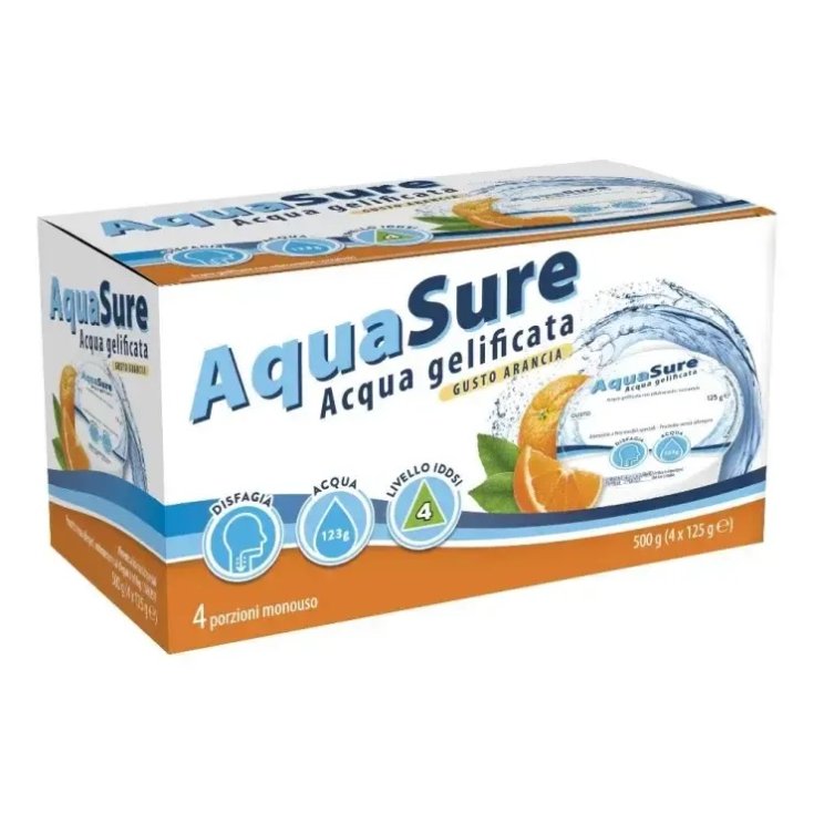 Acqua in Gelatina Gusto Arancia AquaSure 4x125g