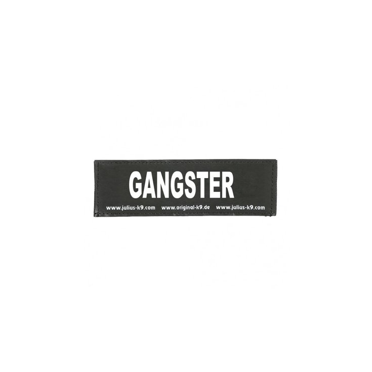 Etichetta in Velcro "Gangster" Tg.S 11x3cm Julius-K9