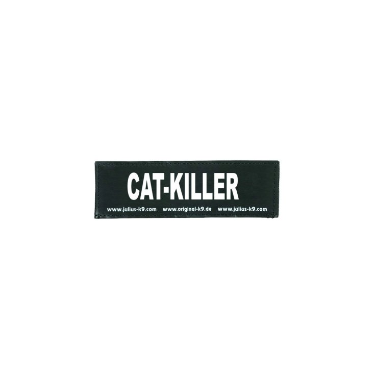 Etichetta in Velcro "Cat Killer" Tg.S 11x3cm Julius-K9