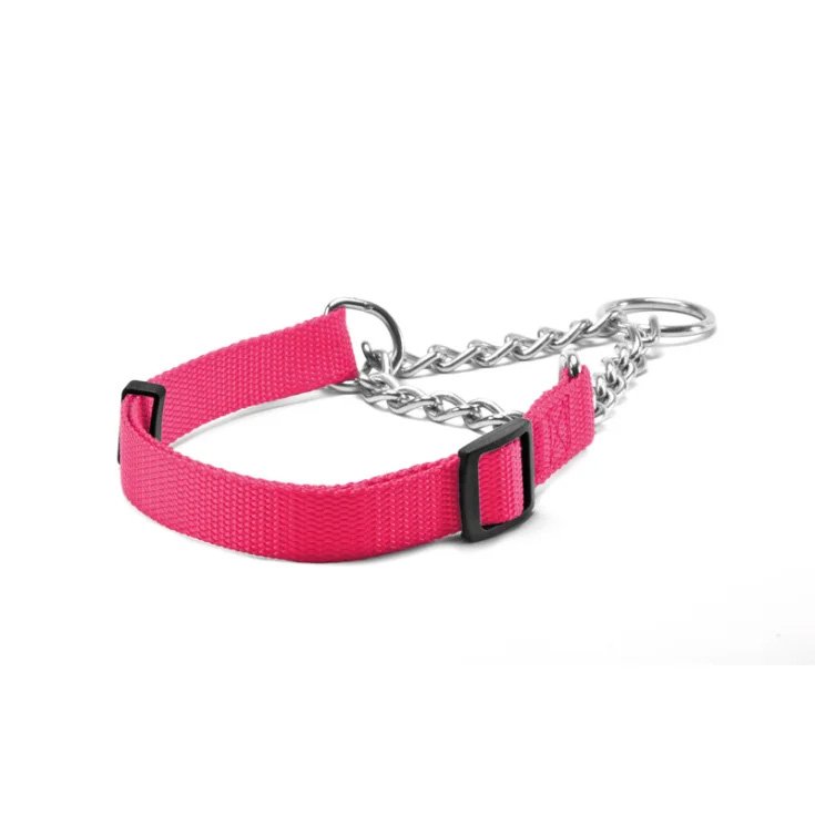 Collare Nylon Semi Strozzo Rosa S 1,6 Record&reg;