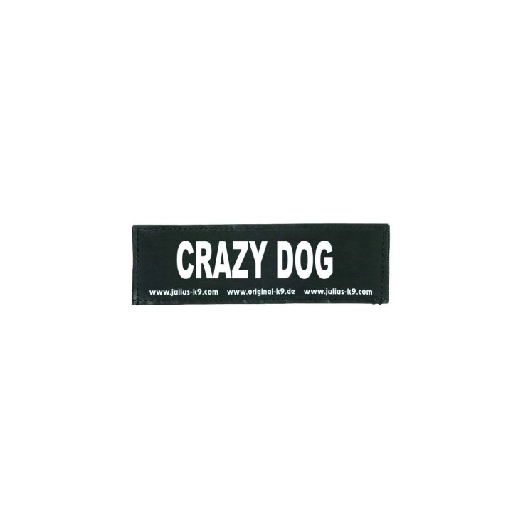 Etichetta in Velcro "Crazy Dog" Tg.S 11x3cm Julius-K9