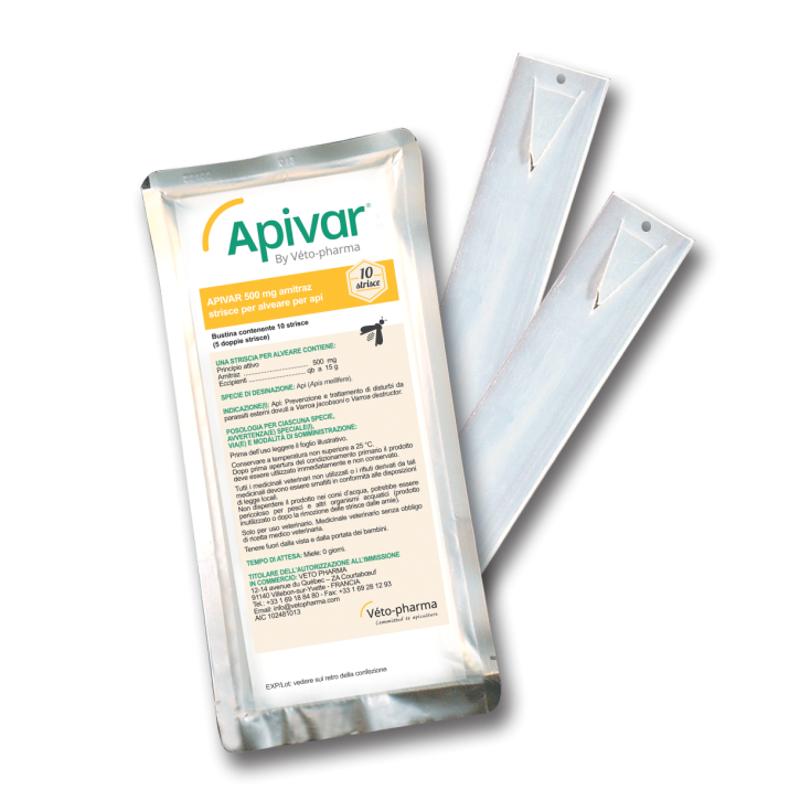 Apivar 500mg Veto Pharma 10 Strisce