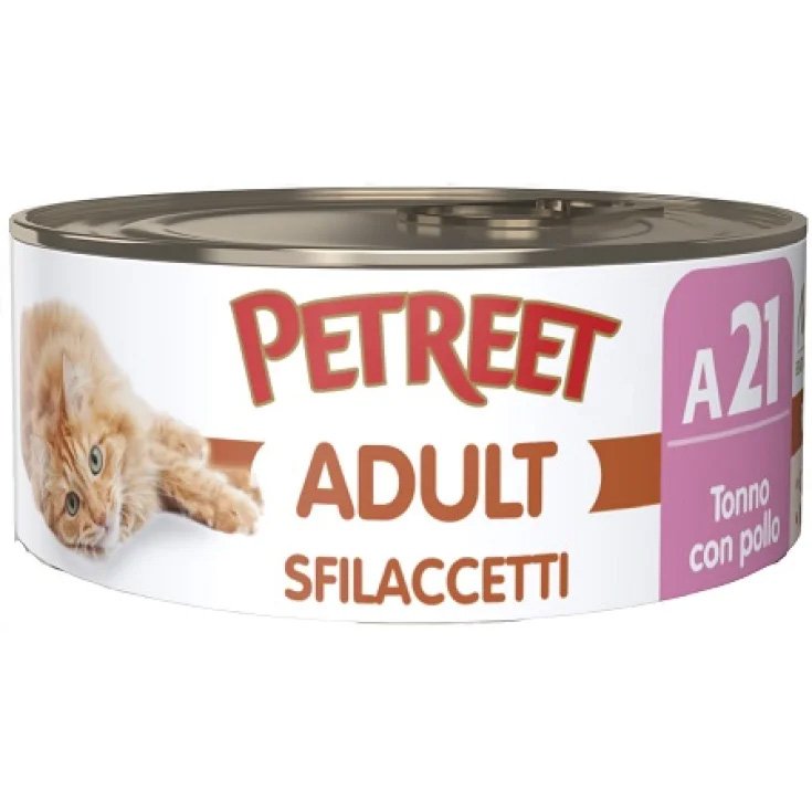 Tonno Rosa con Sfilaccetti di Pollo Petreet 70g