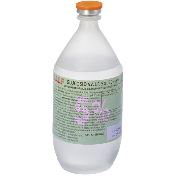 Glucosio Salf 5% Flacone Vetro 500ml