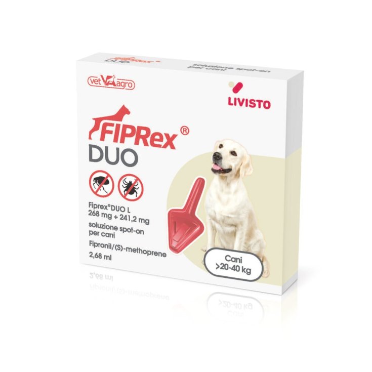 Fiprex Duo L Cani 20-40 Kg 1 Pipetta 2,68ml