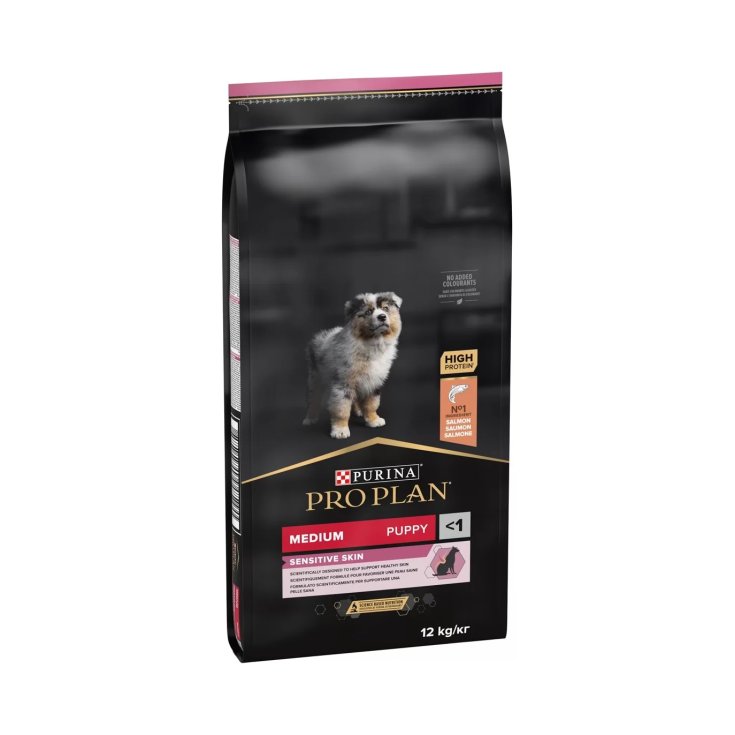 Pro Plan Medium Puppy Optiderma Sensitive Skin con Salmone - 12KG