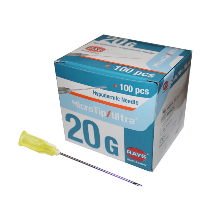 Microtip Ultra G20 38mm Ago Ipodermico Rays 100 Pezzi