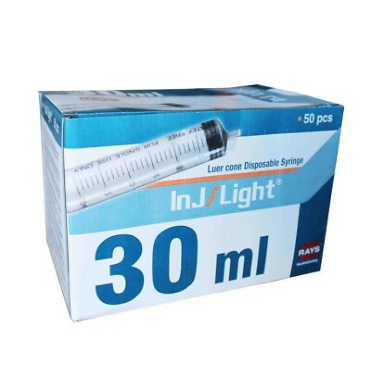 Siringhe Eccentriche Senza Ago InJ/Light&trade; 30ml 50 Pezzi