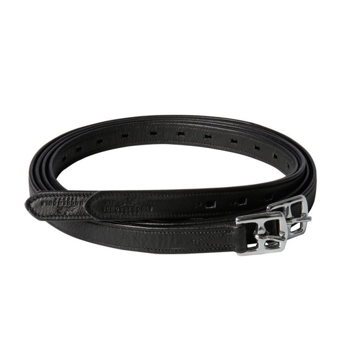 Staffili Equestro Cuoio Nero Tg.125cm