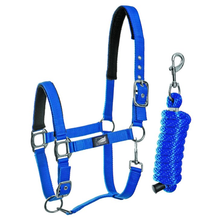 Cavezza Nylon Rinforzata + Lunghina Intrecciata 2 Pezzi