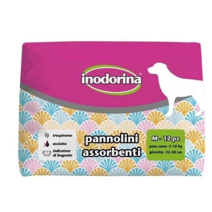 Pannolini Assorbenti Per Cani M Inodorina 12 Pezzi