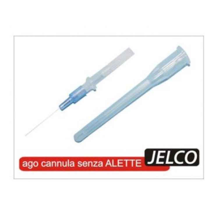 Ago Cannula JELCO 22 G &times; 25 mm Blu Senza Ali