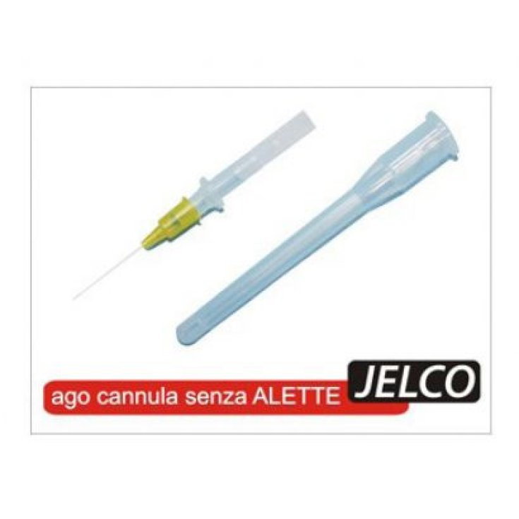 Ago Cannula JELCO Senza Alette 24G x 19mm Giallo 1 Pezzo
