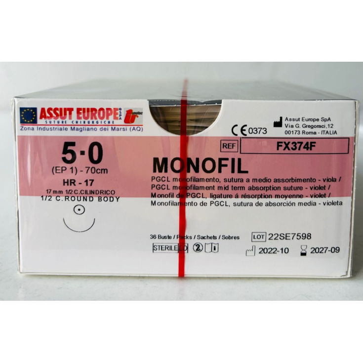 MONOFIL CIL.31,1mm D.3(2/0) ASSUT 1&nbsp;Ago