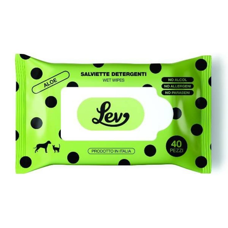 Salviette Aloe per Animali LEV 40Pezzi